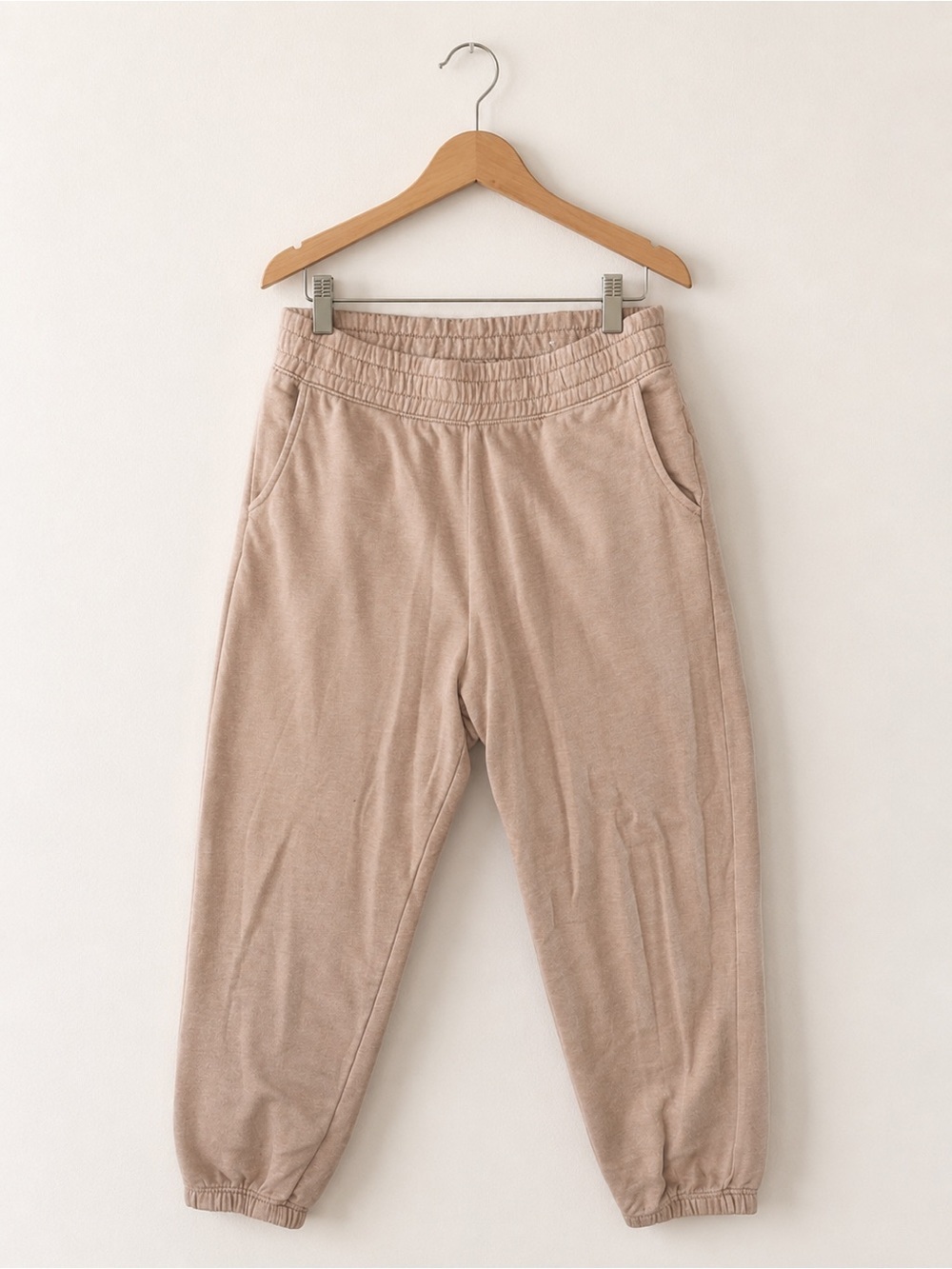 American Eagle Joggers Size Medium Sweatpants Tan Pockets